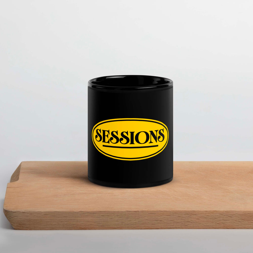 Black SESSIONS Logo Mug