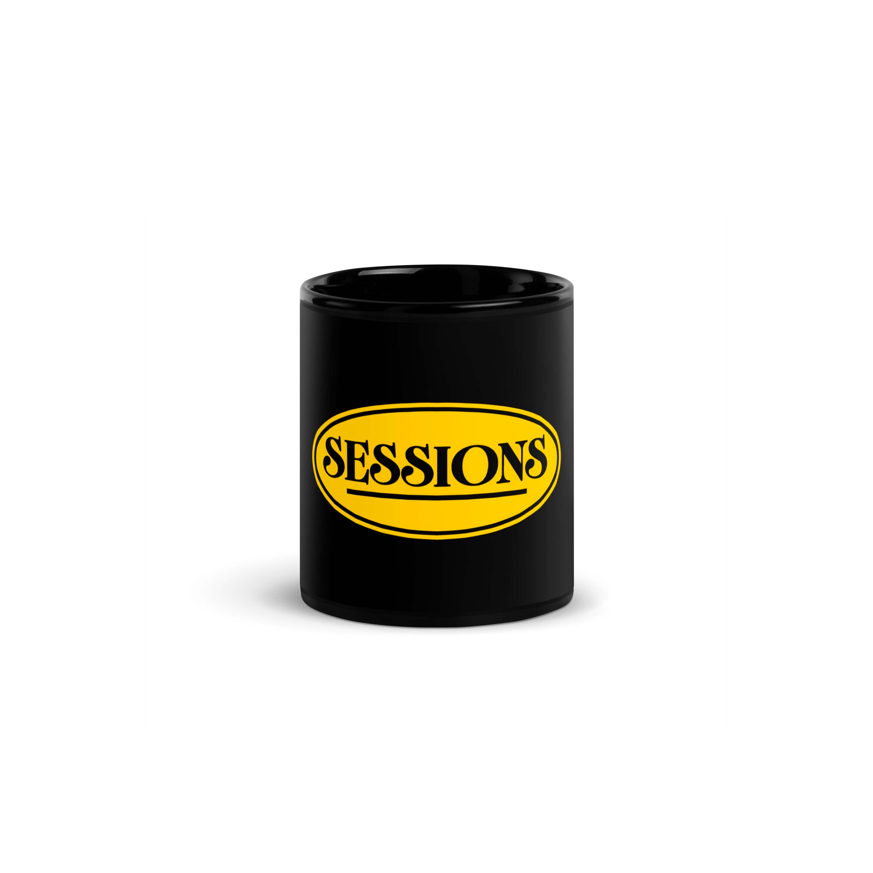 Black SESSIONS Logo Mug