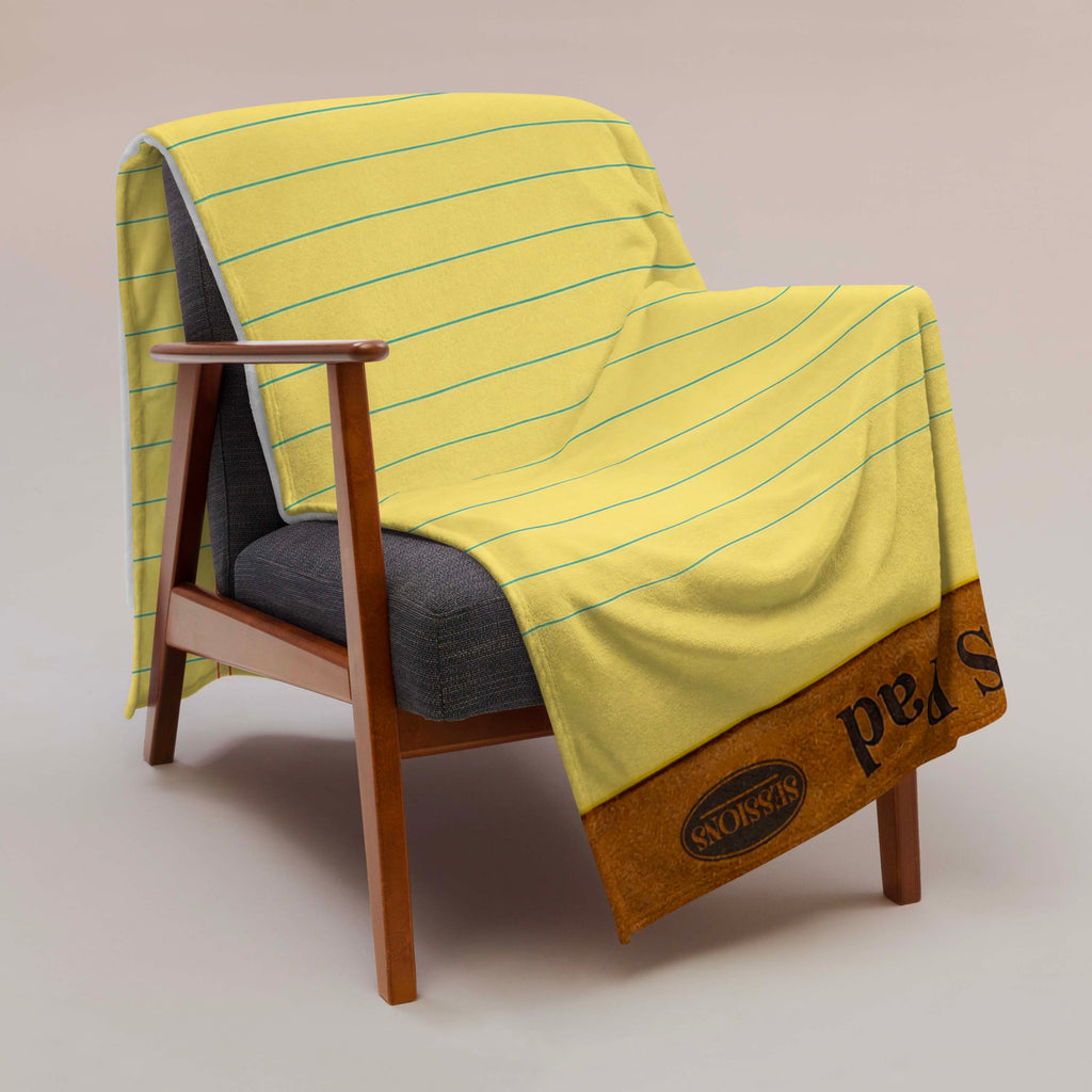 Note Pad Throw Blanket