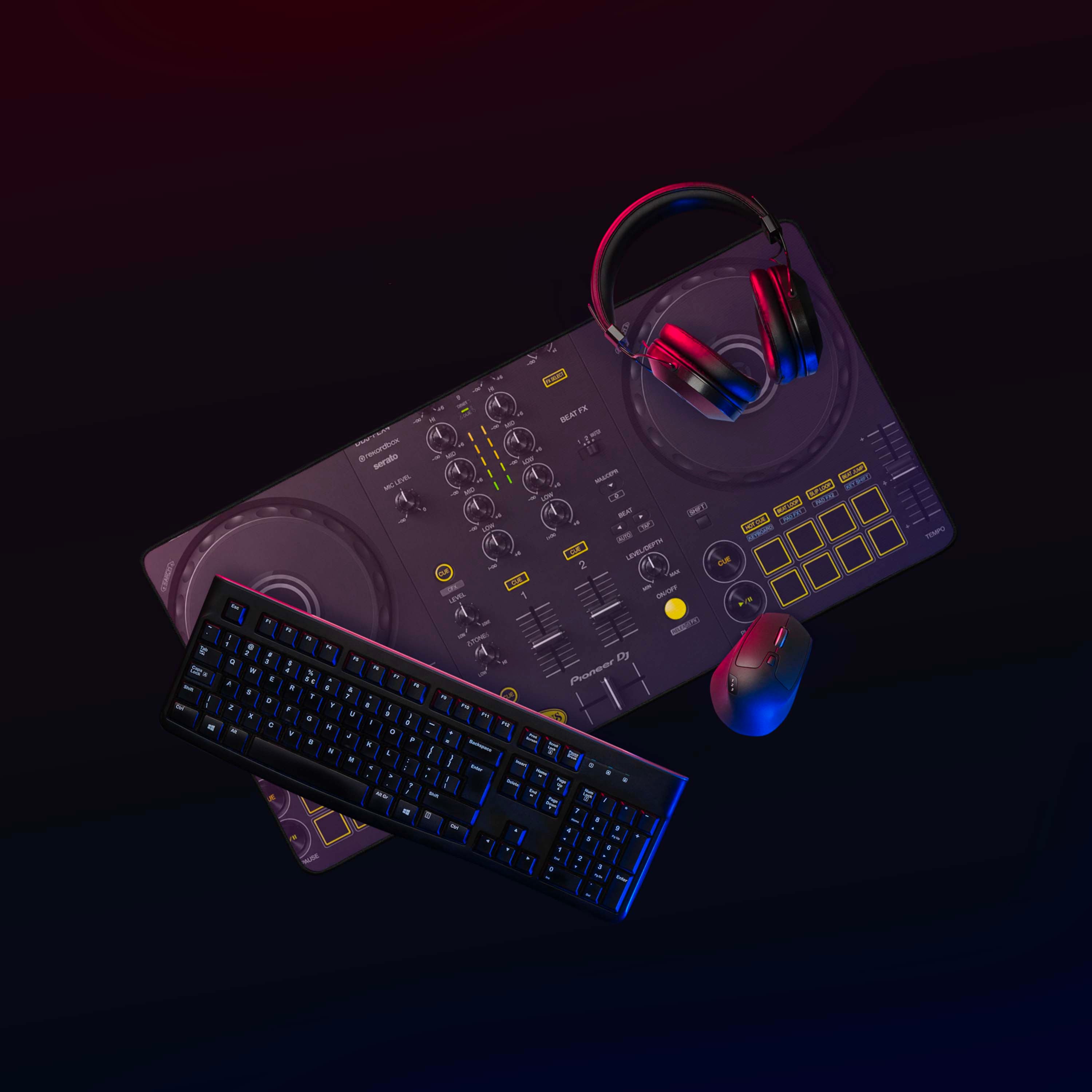 DJ Mixer Board Desk Mat